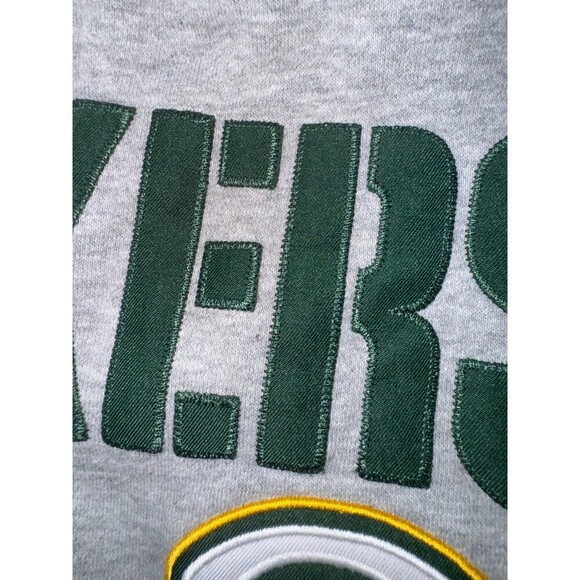 Green Bay Packers full zip gray hoodie medium - Picture 7 of 8